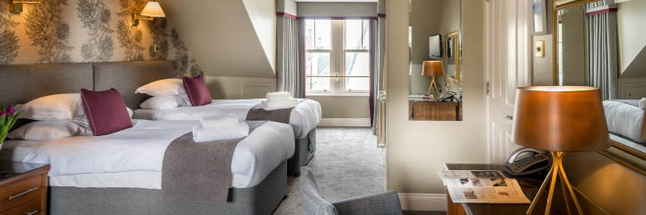 A classic twin room at the Ardgowan Hotel in St Andrews