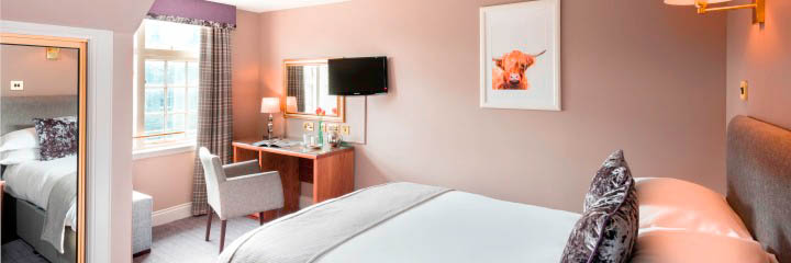 A junior double bedroom at the Ardgowan Hotel in St Andrews