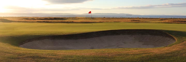 The 16th green of the Nairn Championship course