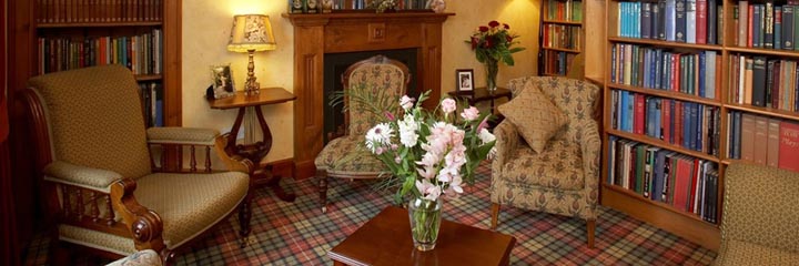 The guest lounge at 2 Quail in Dornoch