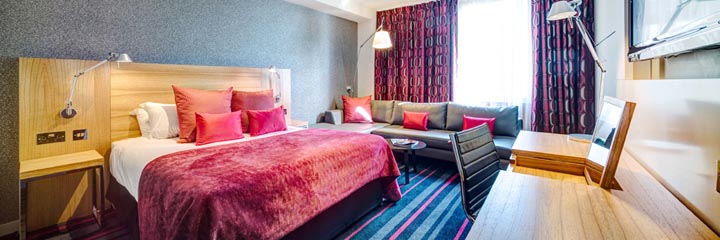 A City double bedroom at the Apex City of Edinburgh Hotel