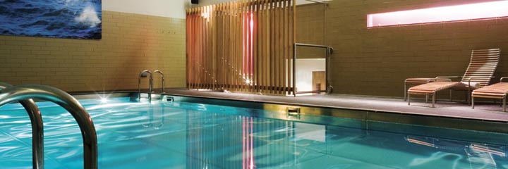 The Spa swimming pool at the Apex Grassmarket Hotel, Edinburgh