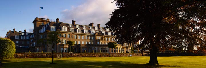 An exterior view of the 5* Gleneagles Hotel