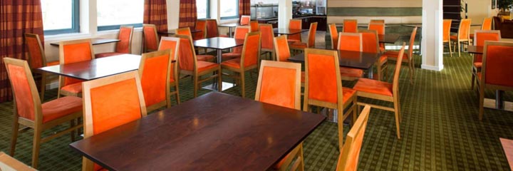 The breakfast area at the Holiday Inn Express Dunfermline