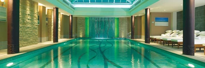 The swimming pook in the Spa at the Old Course Hotel in St Andrews