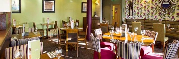 The restaurant at the Premier Inn Ayr A77/Racecourse Hotel