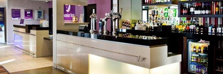 The bar at the Premier Inn Ayr A77/Racecourse Hotel