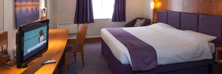 A double bedroom at the Premier Inn Dundee East