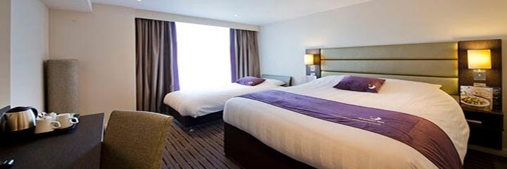 A family bedroom at the Premier Inn Edinburgh City Centre, Royal Mile hotel