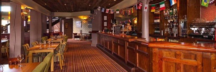 The Beefeater bar by the Premier Inn Falkirk Central hotel