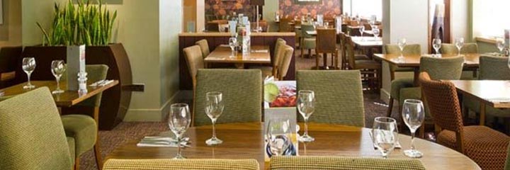 The restaurant at the Premier Inn Glasgow City Centre George Square hotel
