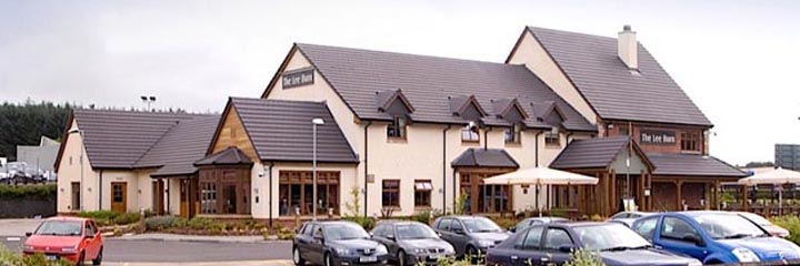 An exterior view of the Beefeater restaurant by the Premier Inn East Kilbride Nerston Toll hotel