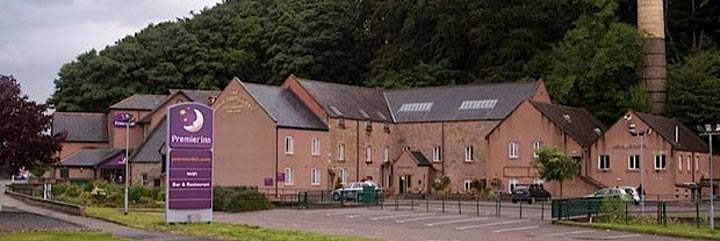 An exterior view of the Premier Inn Inverness Centre, Millburn Road hotel