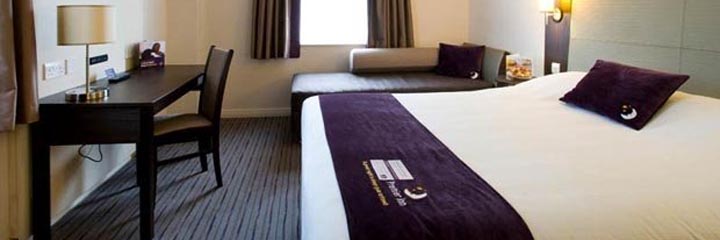 A family bedroom at the Premier Inn Stirling City Centre hotel