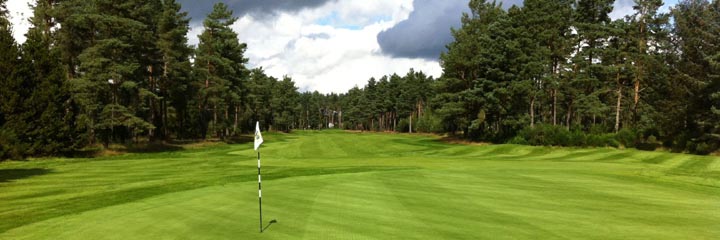 The 2nd hole of the Lansdowne course at the Blairgowrie Golf Club