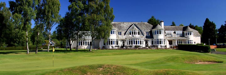The clubhouse at Blairgowrie Golf Club
