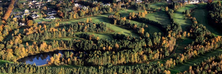 An aerial view of the Rosemount course at Blairgowrie Golf Club