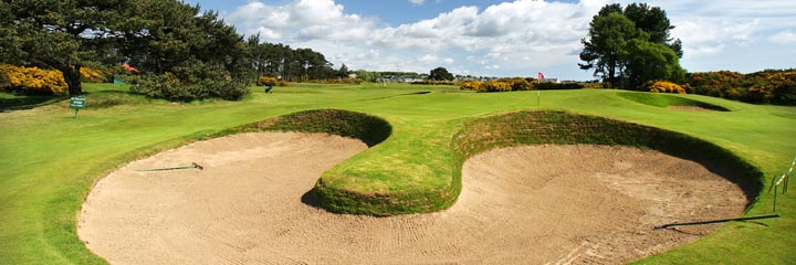 The 13th hole of the Championship course at Carnoustie Golf Links