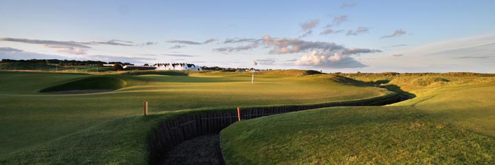 The 3rd hole of the Championship course at Carnoustie Golf Links