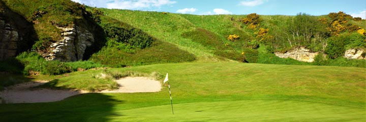 A view of Covesea Links golf course