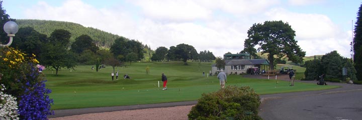 A view of the Ferntower course at Crieff Golf Club and putting green