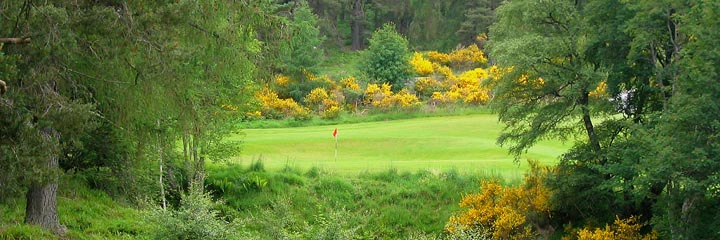 The 7th hole at Dufftown Golf Club