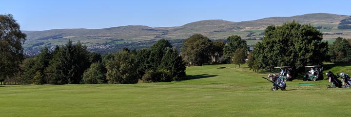 The Carrickstone golf course at Dullatur Golf Club, north of Glasgow, which enjoys view of both the Kilsyth Hills and the Campsie Fells