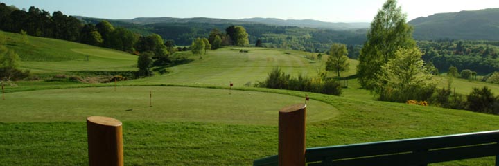 A view of Dunkeld and Birnam golf course