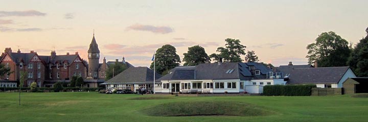The clubhouse at Edzell Golf Club