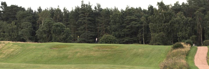 The 14th hole of the Old course at Edzell Golf Club