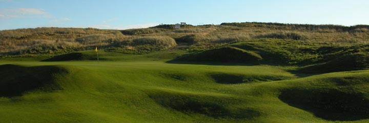 The 2nd hole of the Corbiehill course at Fraserburgh Golf Club