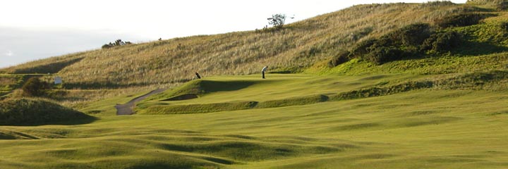 The 4th hole of the Corbiehill course at Fraserburgh Golf Club