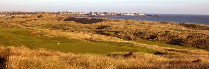 The 3rd hole of the Corbiehill course at Fraserburgh Golf Club