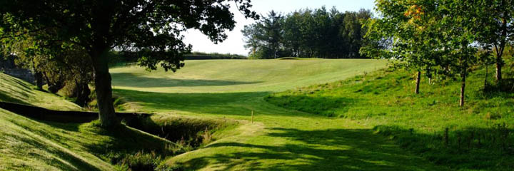The parkland Gifford Golf Club set amongst mature woodland