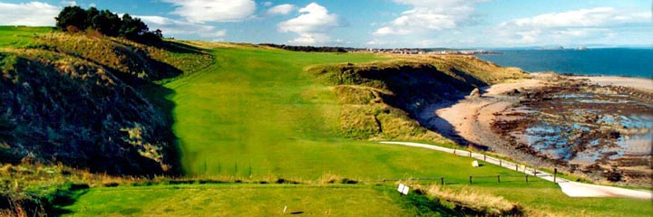 The 14th hole at the Glen Golf Club, North Berwick