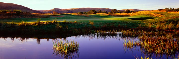 A view of the PGA Centenary golf course at the Gleneagles Hotel