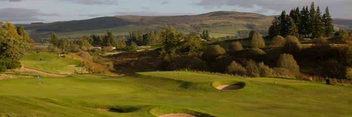 A view of the Queen's course at The Gleneagles Hotel