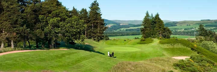 The 17th hole of the Queen's course at The Gleneagles Hotel