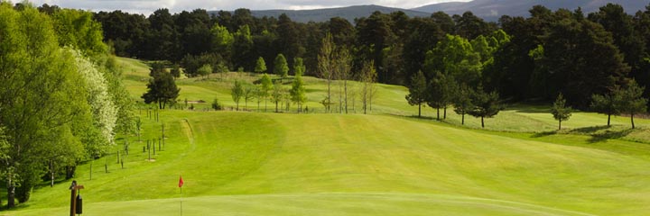 A view of Grantown-on-Spey golf course
