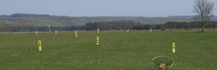 The driving range at Green Valley Golf Academy near Stranraer