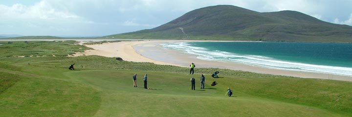A view of the Isle of Harris Golf Club