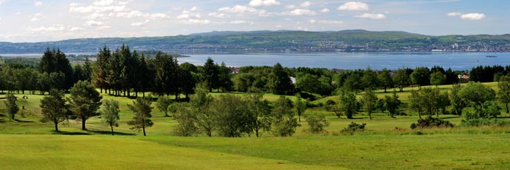 A view across the River Clyde from the 5th hole at Helensburgh Golf Club