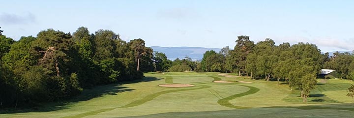 Looking down the 10th hole at Helensburgh Golf Club