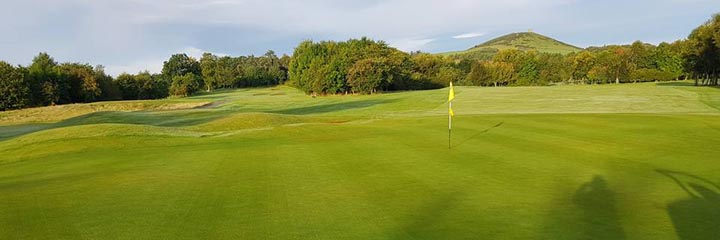 A view of the challenging 18 hole Insch Golf Club in a pretty setting north west of Aberdeen