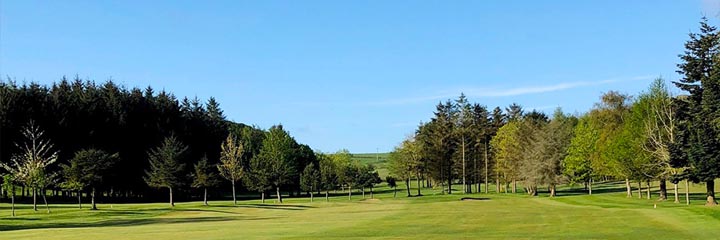 A view of the parkland Jedburgh Golf Club in the Scottish Borders