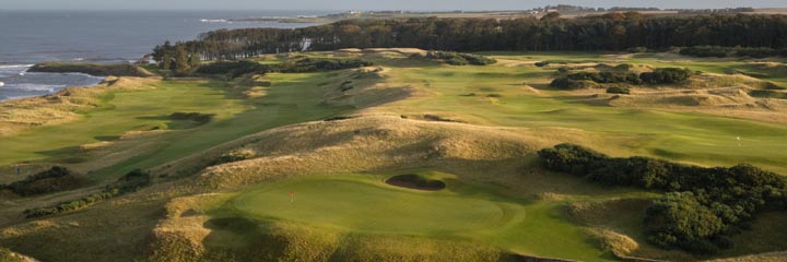 The 18th hole at Kingsbarns Golf Links