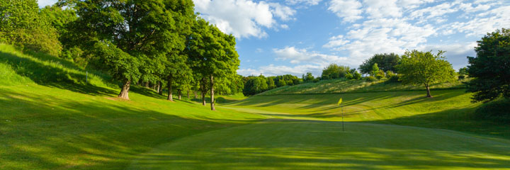 Looking down the 2nd hole at Kingsknowe Golf Club from the green