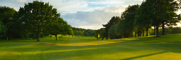 Looking down the 16th hole at Kingsknowe Golf Club from the green