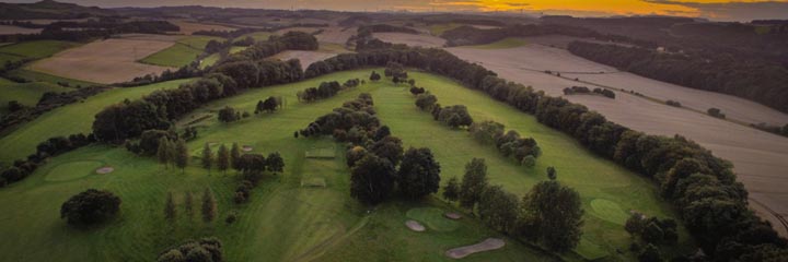 An aerial view of Kirkcaldy golf course