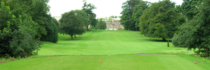 Looking down the 9th fairway from the tee on Liberton golf course